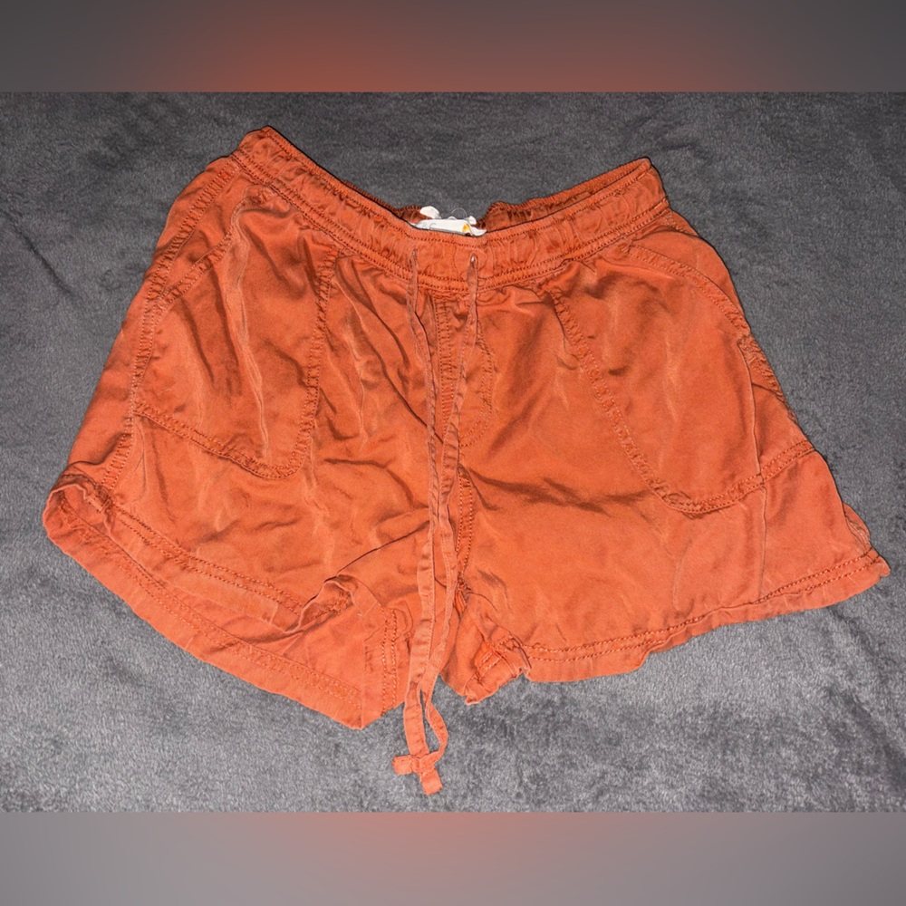 C&C California Rust Orange Athletic Drawstring Shorts